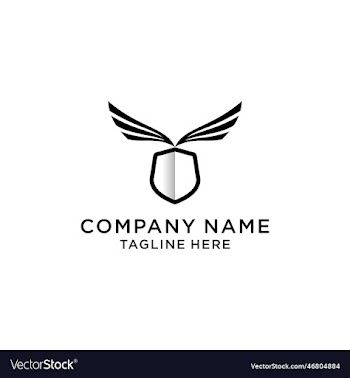 shield with wing logo guard secure protection