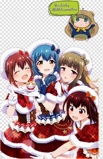 Shiho christmas memorial group  Render transparent background PNG clipart