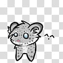 Shimeji Snow Leopard, gray and white animal transparent background PNG clipart