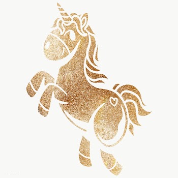 Shimmering golden unicorn sticker overlay design element  | Free  transparent png - 2358597