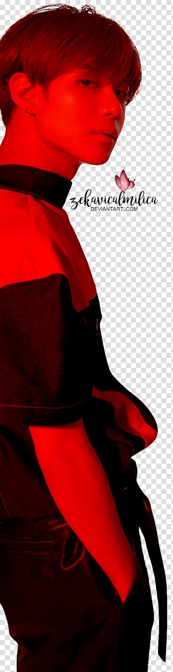 SHINee Taemin The Story Of Light, man in black and red jacket transparent background PNG clipart