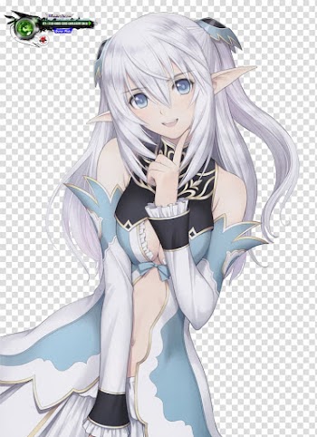 Shining Blade Anime Female Elf Art book, Randeer transparent background PNG clipart