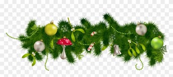 Shining Design Christmas Pine Garland Uk Australia - Green Christmas Decorations Png