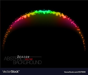 Shining lighting curve design vector image