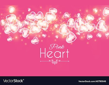 shining pink heart