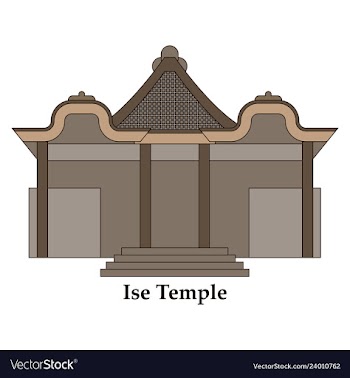 Shinto shrine icon vector image
