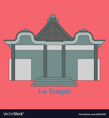 Shinto shrine icon vector image