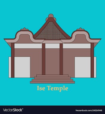 Shinto shrine icon vector image