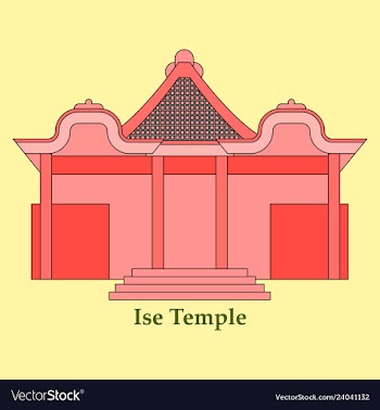 Shinto shrine icon vector image