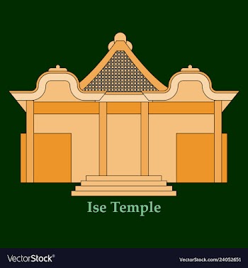 Shinto shrine icon vector image