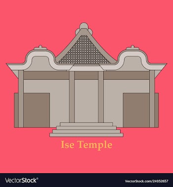 Shinto shrine icon vector image