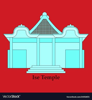 Shinto shrine icon vector image