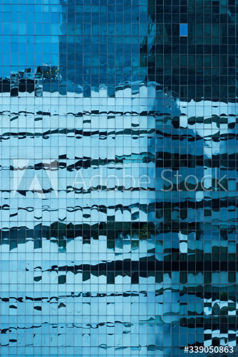 Shiny and reflective building exterior