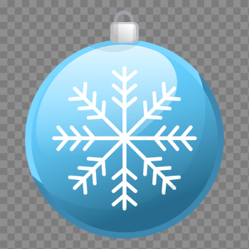 Shiny blue christmas ornament icon - Transparent PNG & SVG vector