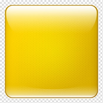Shiny Buttons, yellow frame transparent background PNG clipart