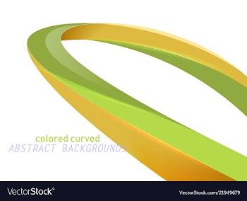 Shiny colored curved scene vector image