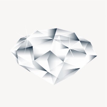 Shiny diamond clipart, object illustration | Free Vector - rawpixel