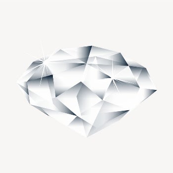 Shiny diamond sticker, object illustration | Free PSD - rawpixel