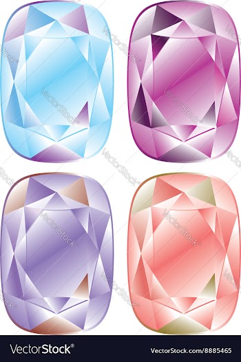 Shiny Diamonds Set2 vector image