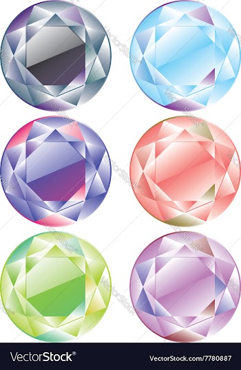 Shiny Diamonds Set3 vector image