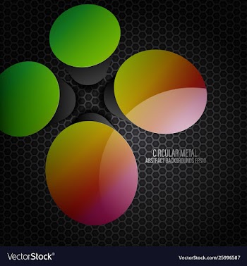 Shiny gloss colors circular shapes scene vector image