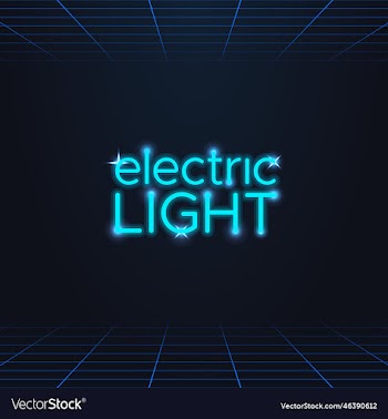 shiny headline text electric light