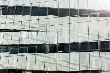 Shiny reflective building exterior