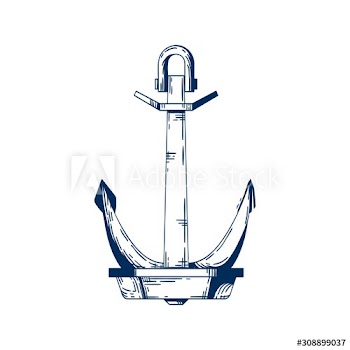 Ship armature vector illustration