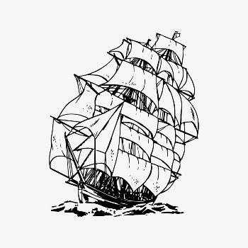 Ship collage element, adventure illustration | Free Vector Illustration - rawpixel