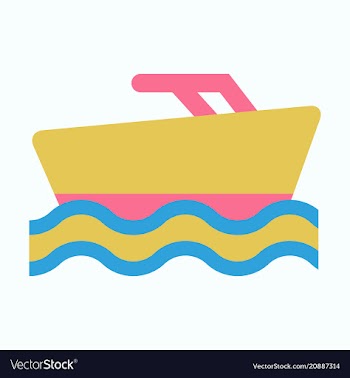 Ship icon flat pictogram on background symbol vector image