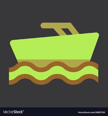 Ship icon flat pictogram on background symbol vector image