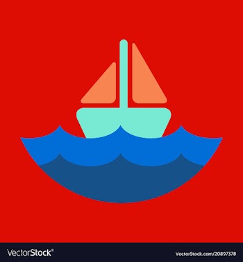 Ship icon flat pictogram on background symbol vector image