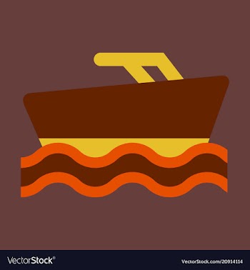 Ship icon flat pictogram on background symbol vector image
