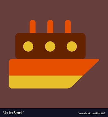 Ship icon flat pictogram on background symbol vector image