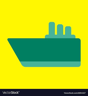 Ship icon flat pictogram on background symbol vector image
