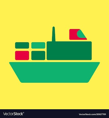 Ship icon flat pictogram on background symbol vector image