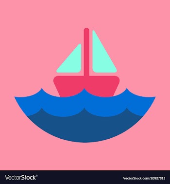 Ship icon flat pictogram on background symbol vector image