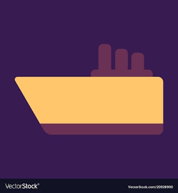 Ship icon flat pictogram on background symbol vector image