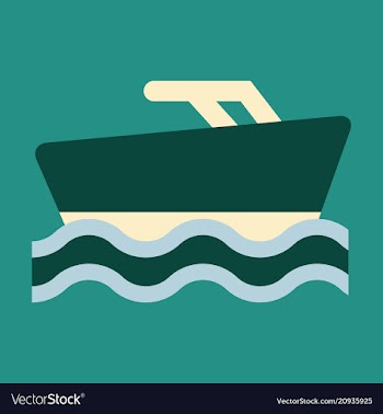 Ship icon flat pictogram on background symbol vector image