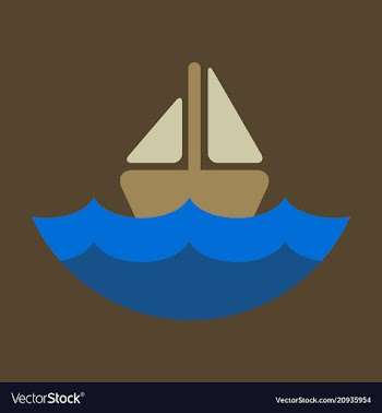 Ship icon flat pictogram on background symbol vector image