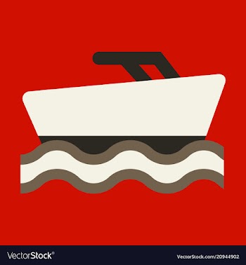 Ship icon flat pictogram on background symbol vector image