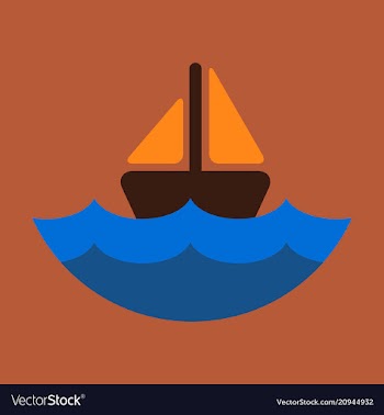 Ship icon flat pictogram on background symbol vector image