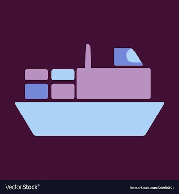 Ship icon flat pictogram on background symbol vector image