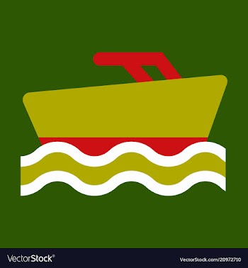 Ship icon flat pictogram on background symbol vector image