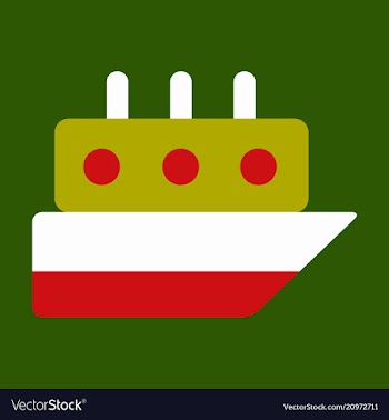 Ship icon flat pictogram on background symbol vector image