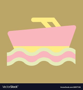 Ship icon flat pictogram on background symbol vector image