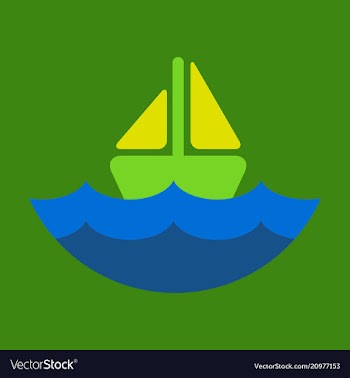Ship icon flat pictogram on background symbol vector image