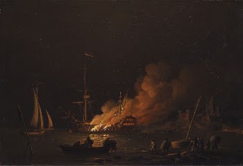 Ship on Fire at Night | Free Photo - rawpixel