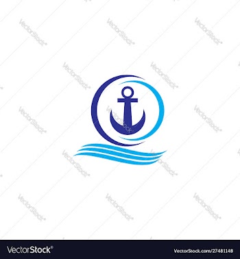 Ship-wheel-logo-design vector image