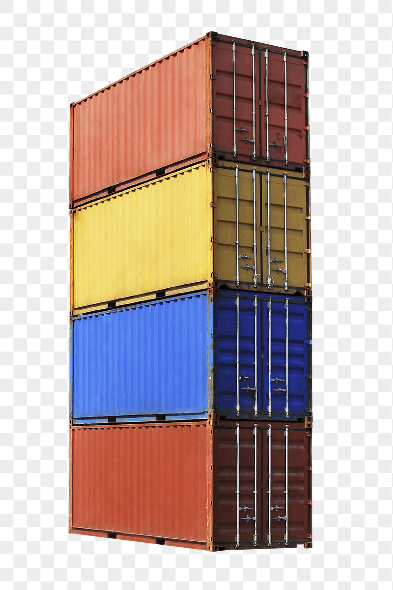 Shipping container png sticker, transparent | Free PNG - rawpixel